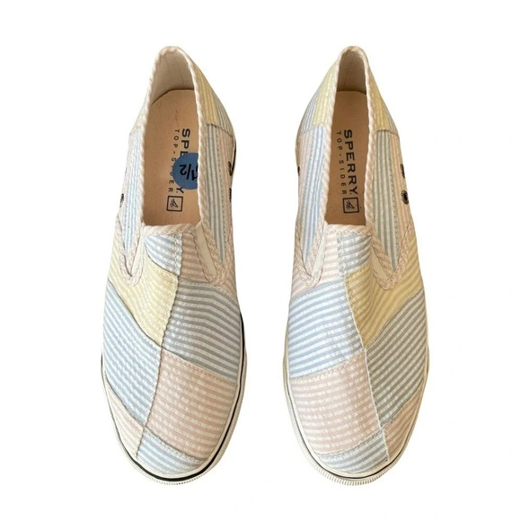 Sperry Top-Sider Pastel Striped Textile Casual Loafers Shoes - Picture 4 of 17